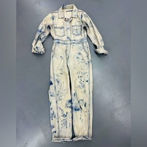 ASOS Bleach Dye Denim Boiler Suit- 4